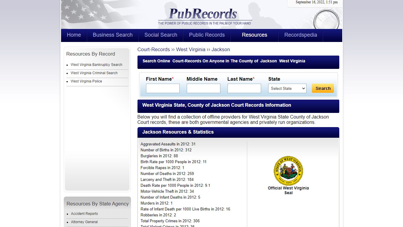 Jackson County, West Virginia Court Records